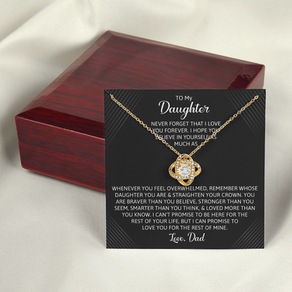 To My Daughter - You Are Braver Than You Believe Necklace