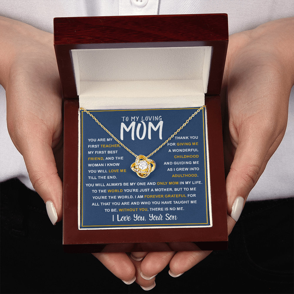 To My Loving Mom from Son – First Teacher & Forever Love Gift