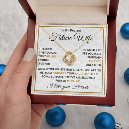 Silver Necklace For Future Wife - Birthday Present For Wife