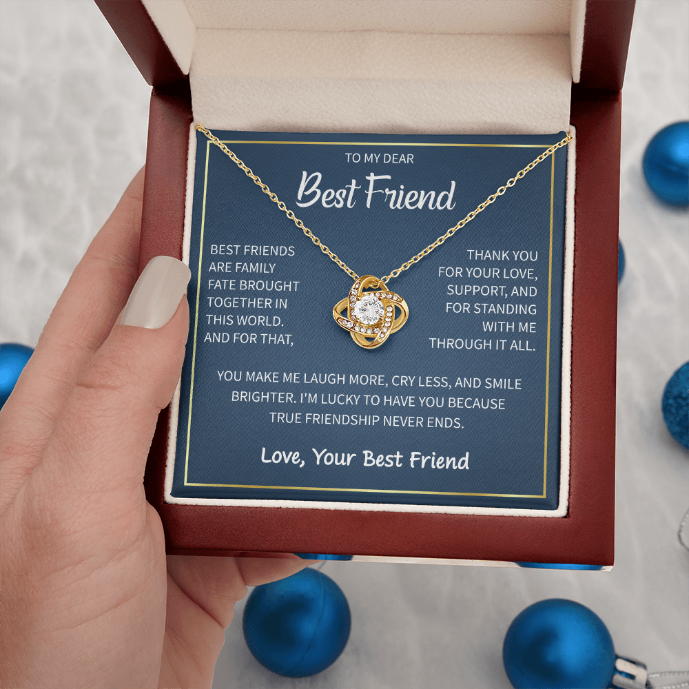 Heart Necklace To My Best Friend - Gift For My Female Bestie