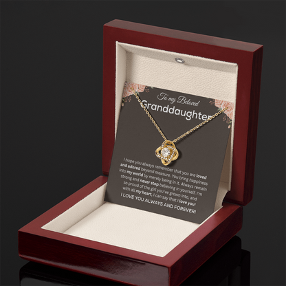 To My Granddaughter Necklace, Valentines Day Gifts for Her