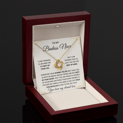 To My Badass Niece Gift, Unique Jewelry Pendant for Women