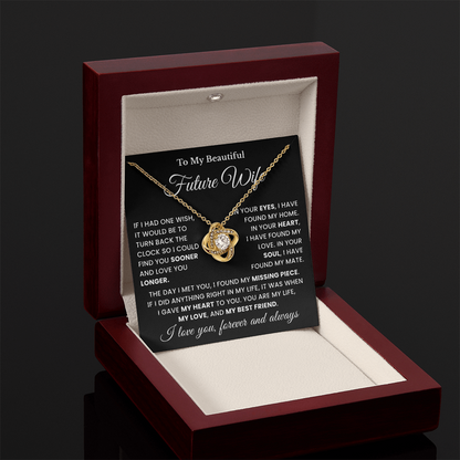 To My Future Wife Necklace, Valentines Day Gifts for Her