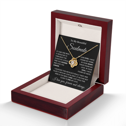 Valentines Day Gifts for Soulmate, 14k White Gold Necklace