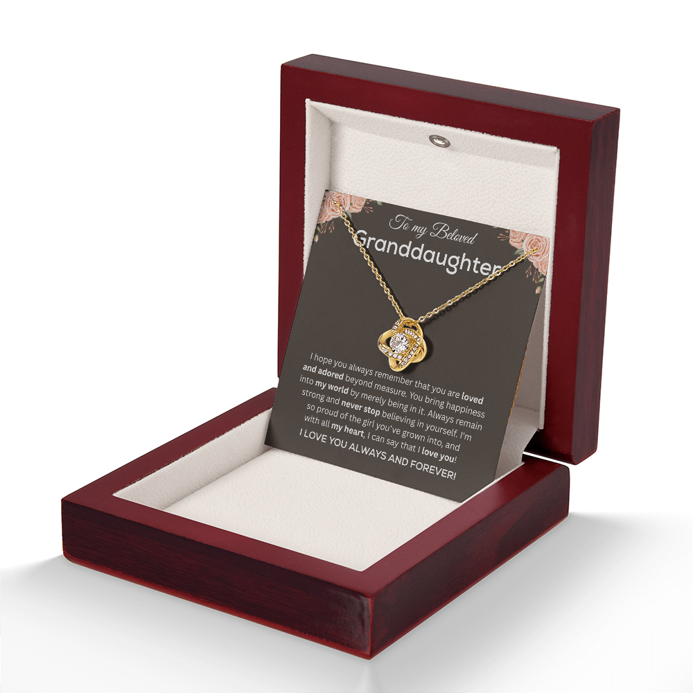 To My Granddaughter Necklace, Valentines Day Gifts for Her