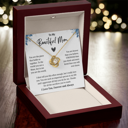 To My Beautiful Mom, Meaningful Mom Appreciation Keepsake