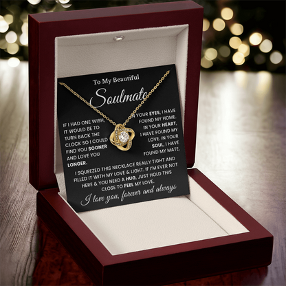 Valentines Day Gifts for Soulmate, 14k White Gold Necklace
