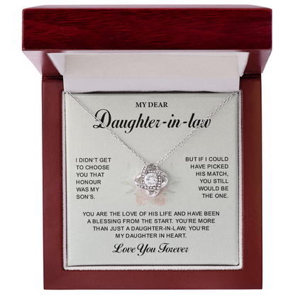 To My Daughter in-law Gifts, Gifts for Daughter-in-Law – Heartwarming Alluring Beauty Necklace with Message, Gifts for Her