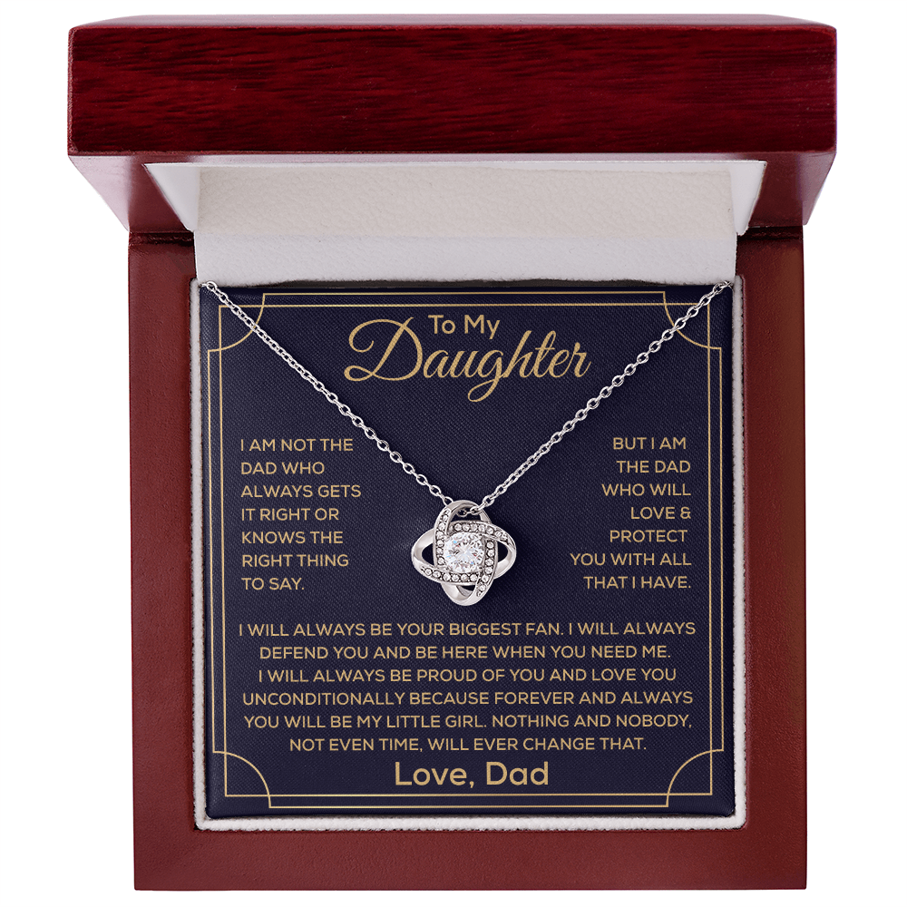 To My Beautiful Daughter Necklace, It Enhances The Magic In Her Smile
