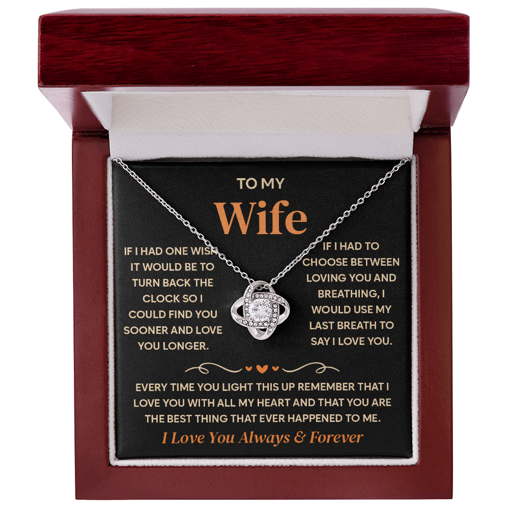 To My Wife Necklace, Birthday Gifts for Her