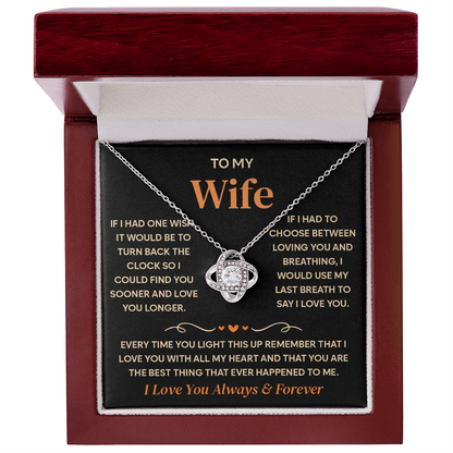 To My Wife Necklace, Birthday Gifts for Her