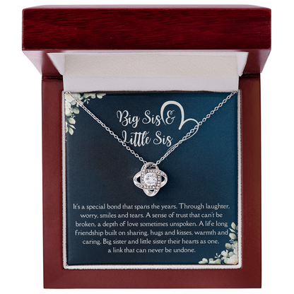 Sister Necklace Gifts From Brother, Birthday Gifts For Sister