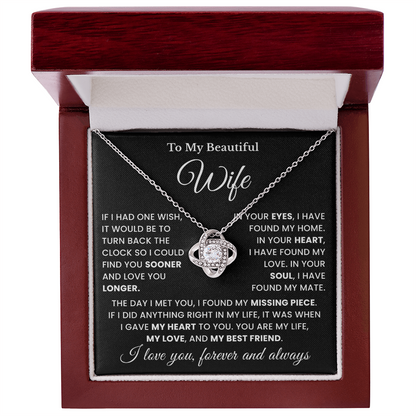 Wife Gifts for  Valentines Day Neckalce, When Your Wife Were This Necklace She Look's Beautiful