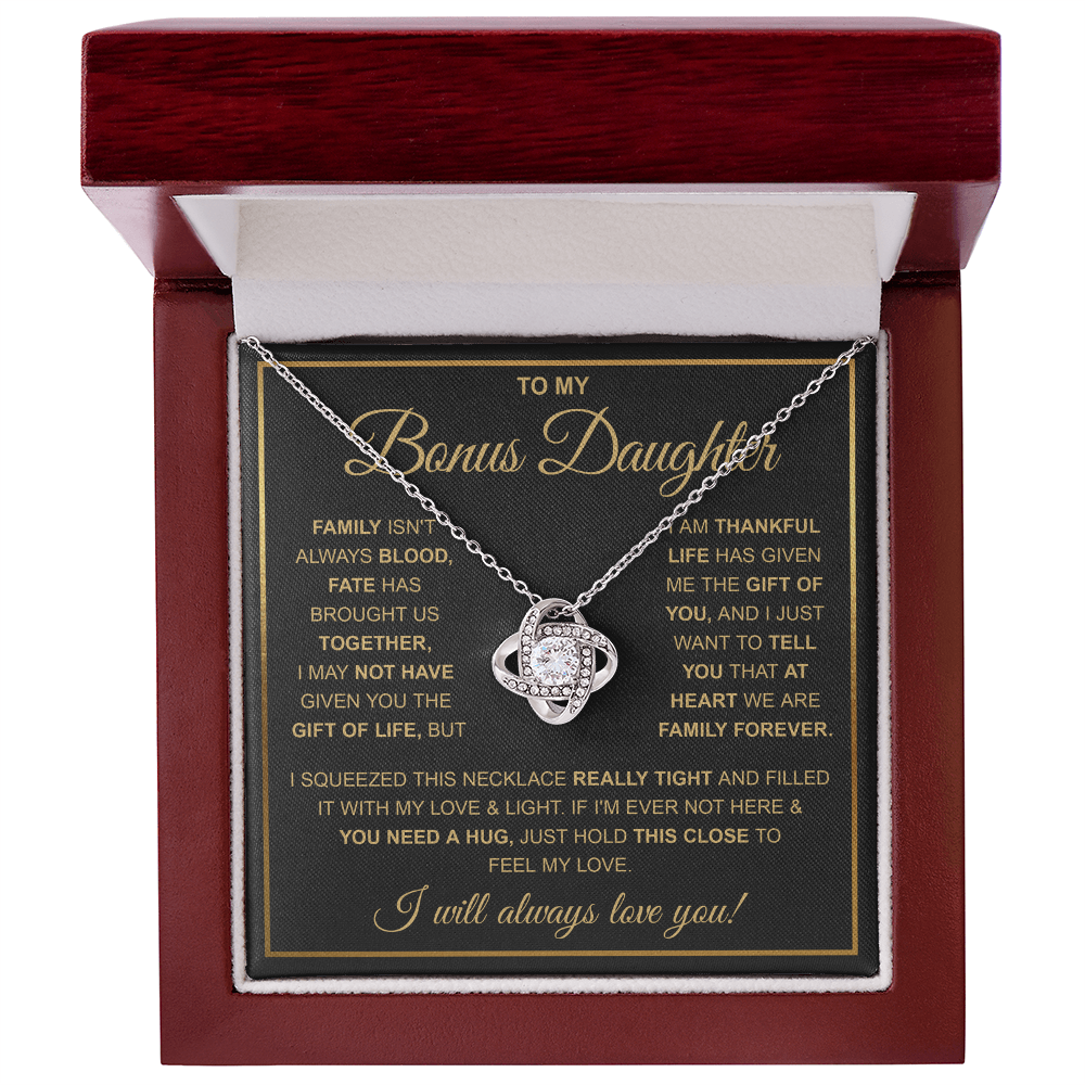 To My Stepdaughter Necklace, Adopted Daughter Birthday Gift