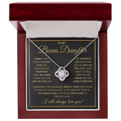 To My Stepdaughter Necklace, Adopted Daughter Birthday Gift