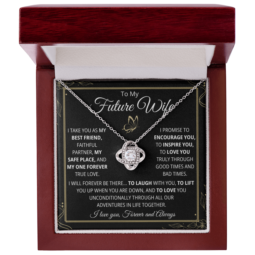 Future Wife Necklace, Love Knot Necklace