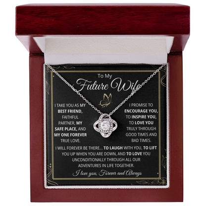 Future Wife Necklace, Love Knot Necklace