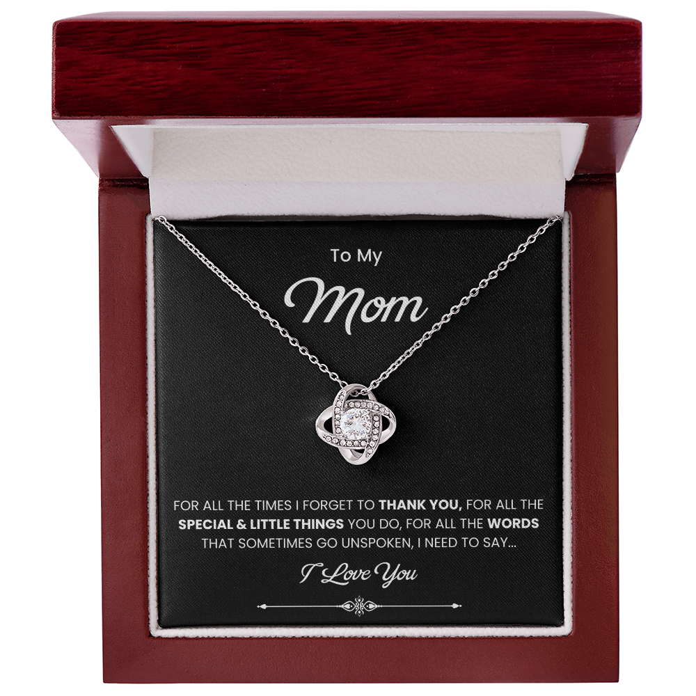 To My Beautiful Mom Necklace, Gift for Mom From Daughter or Son