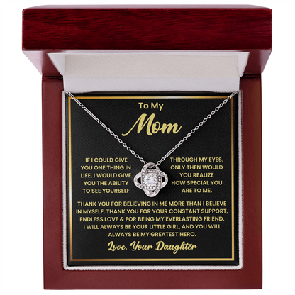 Mothers Day Necklace From Son Daughter to Mom Gifts, Loving Mother Necklace