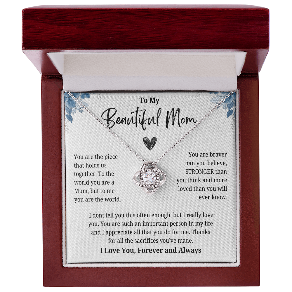 To My Beautiful Mom, Meaningful Mom Appreciation Keepsake
