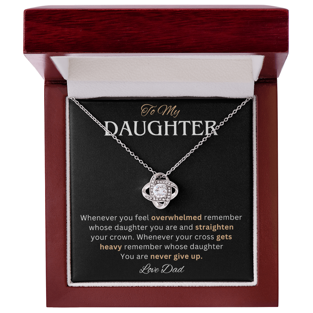 To My Daughter Necklace, She looks absolutely radiant with this necklace on