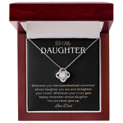 To My Daughter Necklace, She looks absolutely radiant with this necklace on