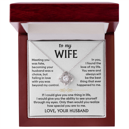Wife Necklace, Anniversary Gifts for Wife