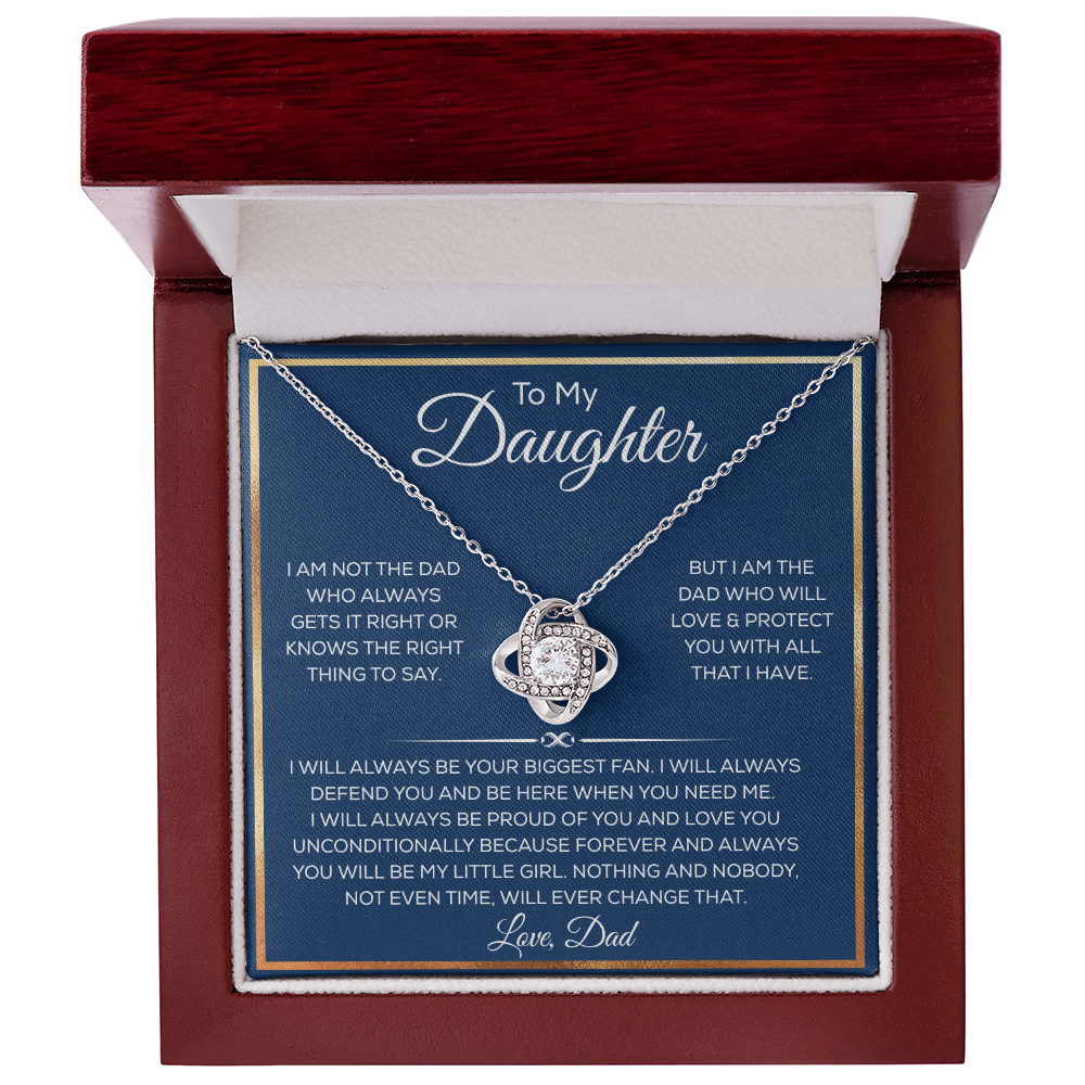 Daughter Necklace From Dad or Mom, It Adds A Glow to Her Beautiful Smile