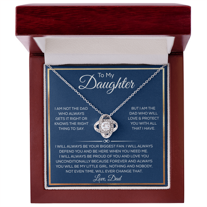 Daughter Necklace From Dad or Mom, It Adds A Glow to Her Beautiful Smile