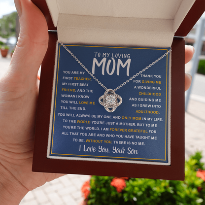 To My Loving Mom from Son – First Teacher & Forever Love Gift