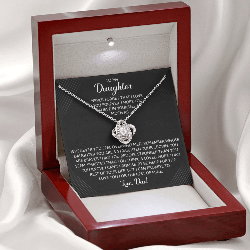 To My Daughter - You Are Braver Than You Believe Necklace