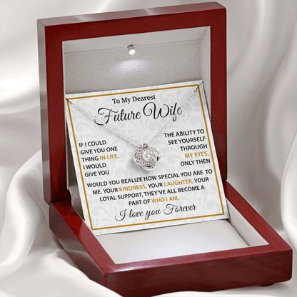 Silver Necklace For Future Wife - Birthday Present For Wife