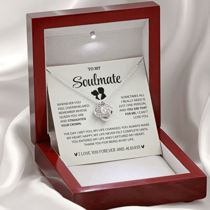 Love Knot Necklace - Heart Touching Love Letter to My Wife