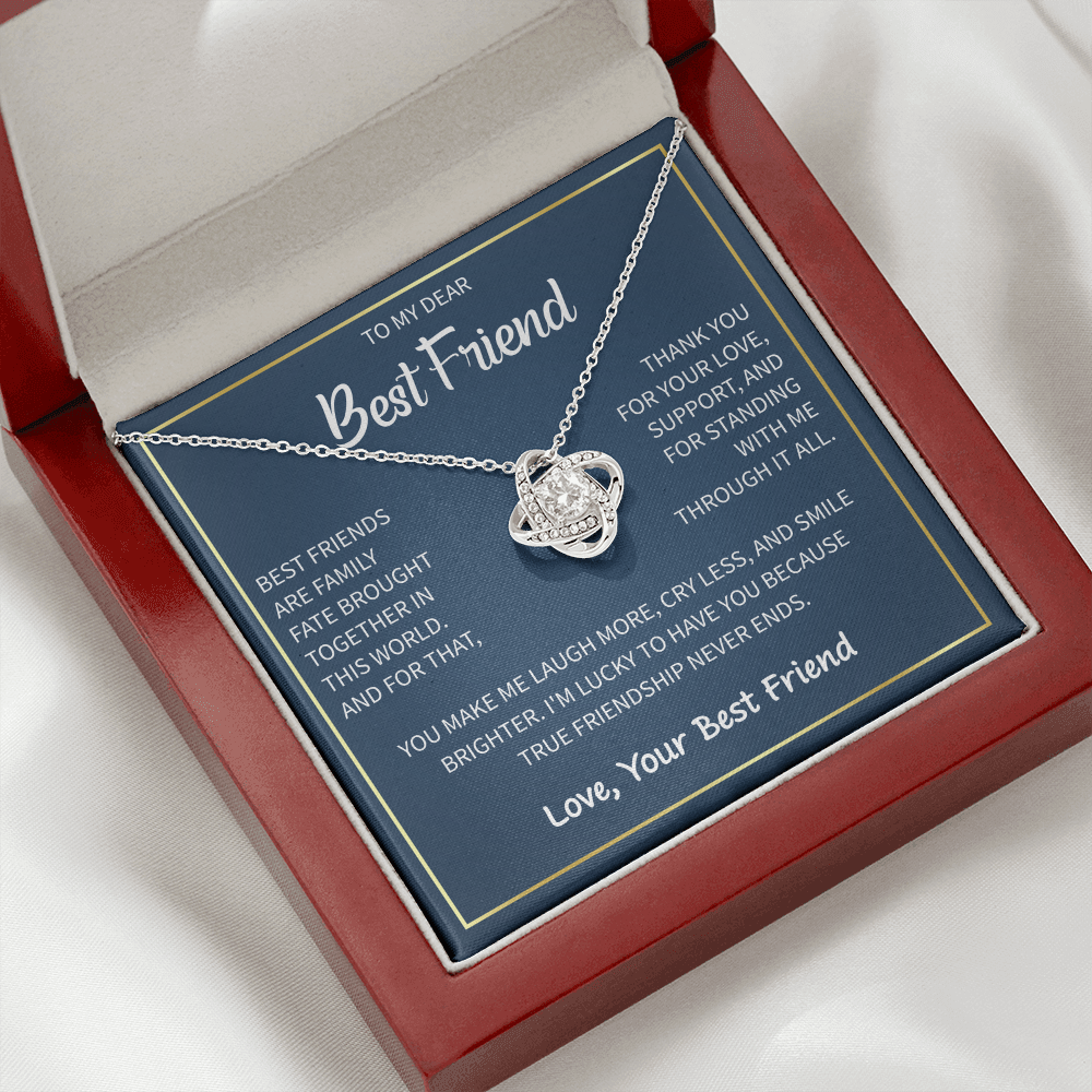 Heart Necklace To My Best Friend - Gift For My Female Bestie