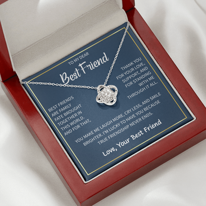 Heart Necklace To My Best Friend - Gift For My Female Bestie