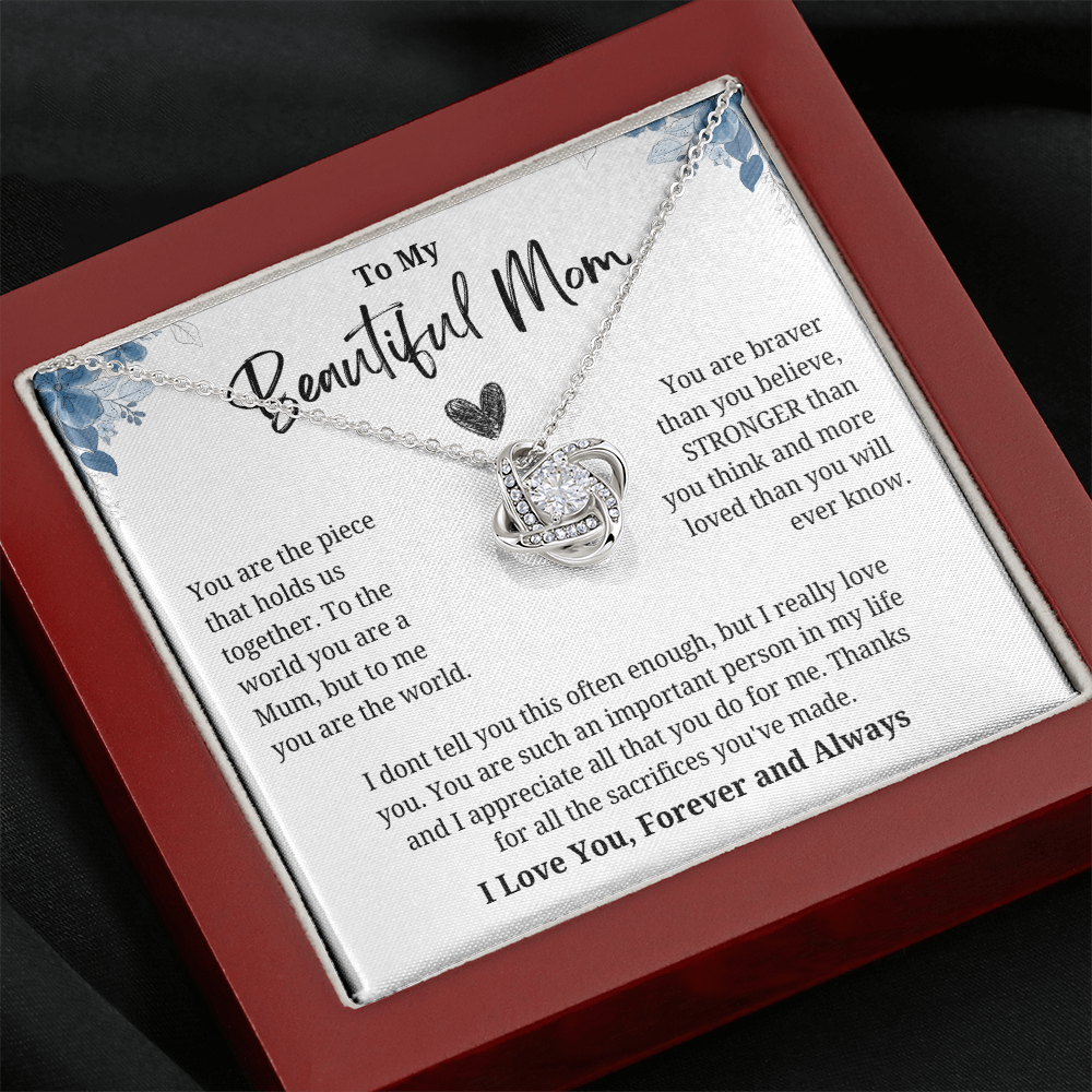 To My Beautiful Mom, Meaningful Mom Appreciation Keepsake