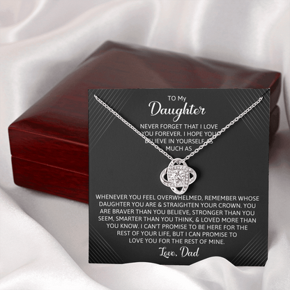 To My Daughter - You Are Braver Than You Believe Necklace