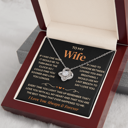 To My Wife Necklace, Birthday Gifts for Her