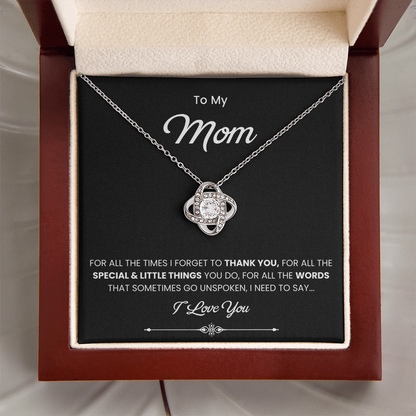 To My Beautiful Mom Necklace, Gift for Mom From Daughter or Son