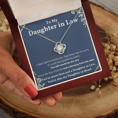 Daughter In Law Necklace, Valentines Day Gifts for Her