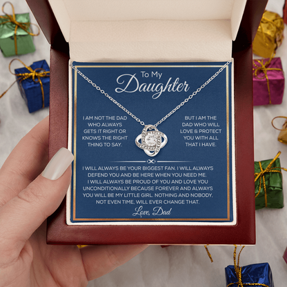 Daughter Necklace From Dad or Mom, It Adds A Glow to Her Beautiful Smile