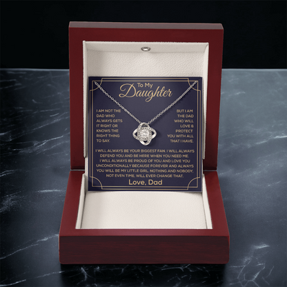 To My Beautiful Daughter Necklace, It Enhances The Magic In Her Smile