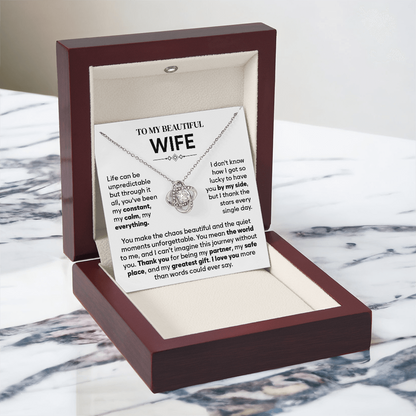 To My Wife Necklace Form Husband, Gift For Soulmate