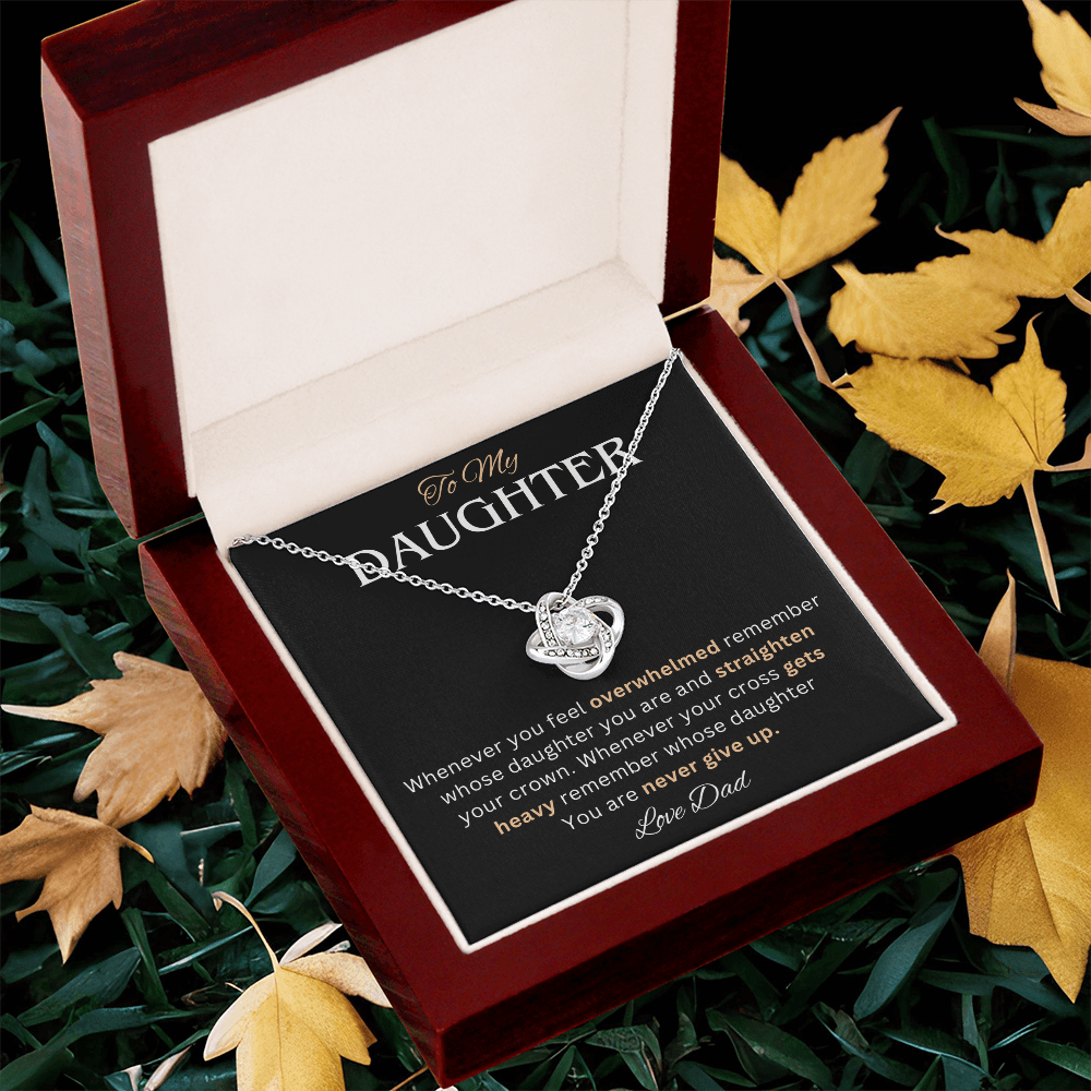 To My Daughter Necklace, She looks absolutely radiant with this necklace on