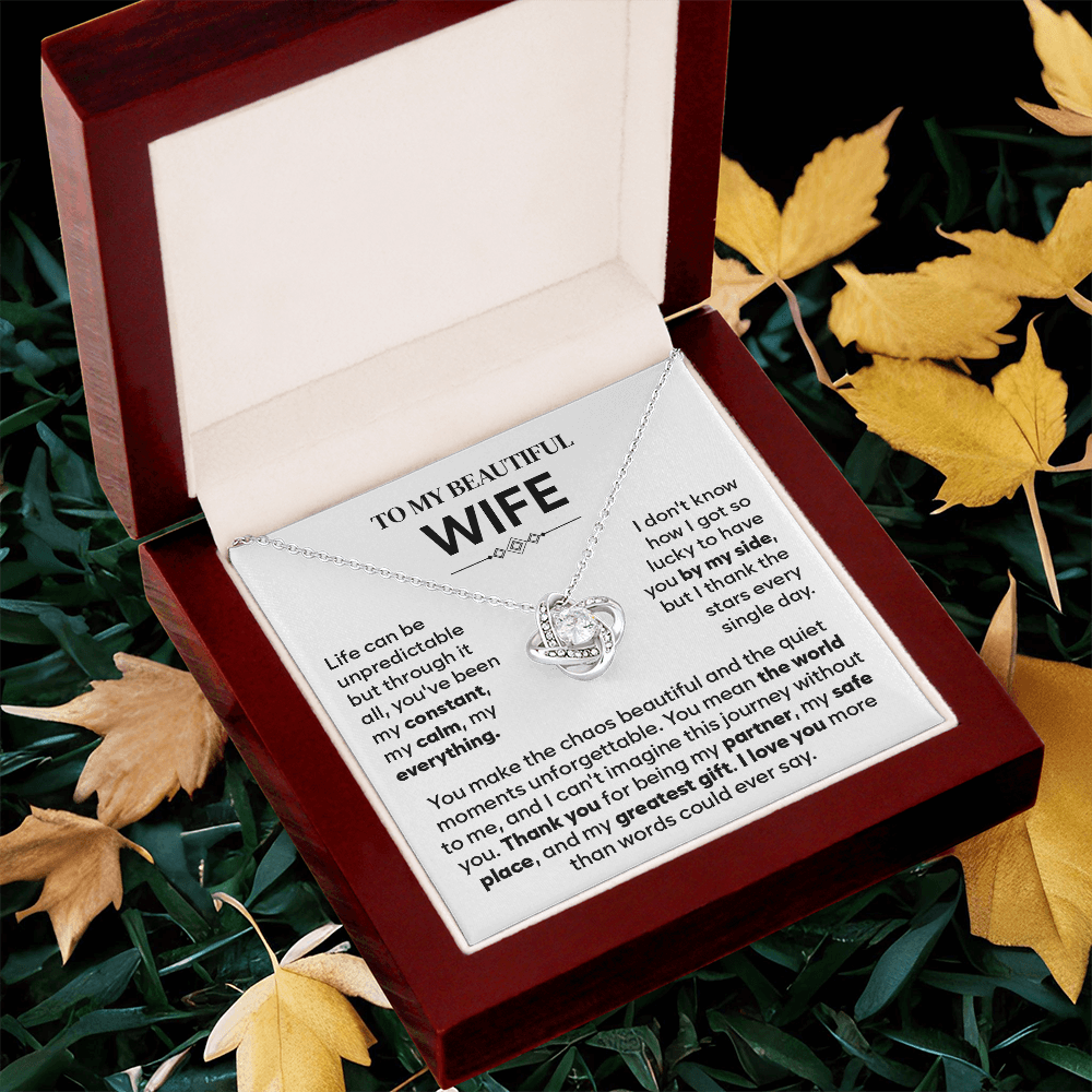 To My Wife Necklace Form Husband, Gift For Soulmate