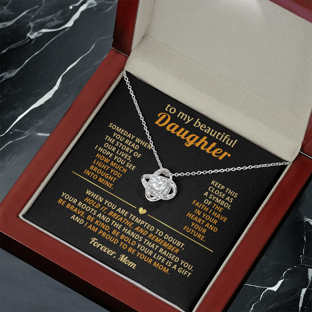 Mother Daughter Necklace, Every detail sparkles just like her