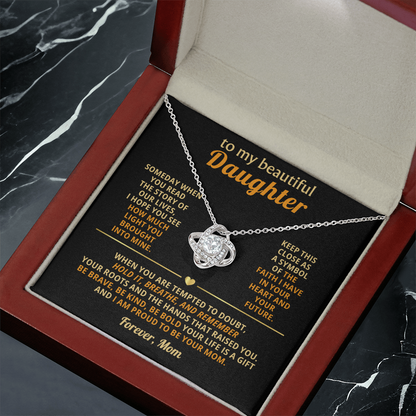 Mother Daughter Necklace, Every detail sparkles just like her