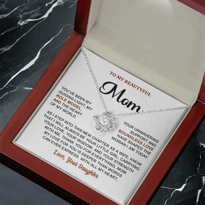 Mothers Day's Gifts for Mom - Love Knot Necklace, Jewelry Gifts, Necklace Gifts for Her