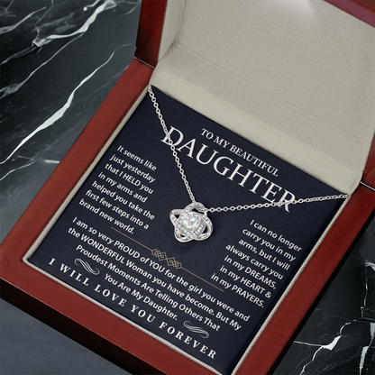 To Daughter Necklace, I will always carry you in my dreams in my heart