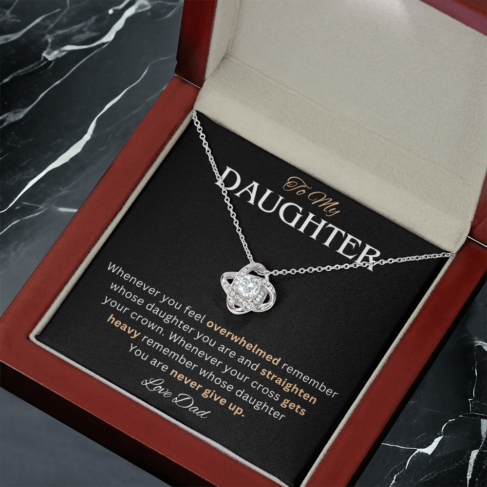 To My Daughter Necklace, She looks absolutely radiant with this necklace on